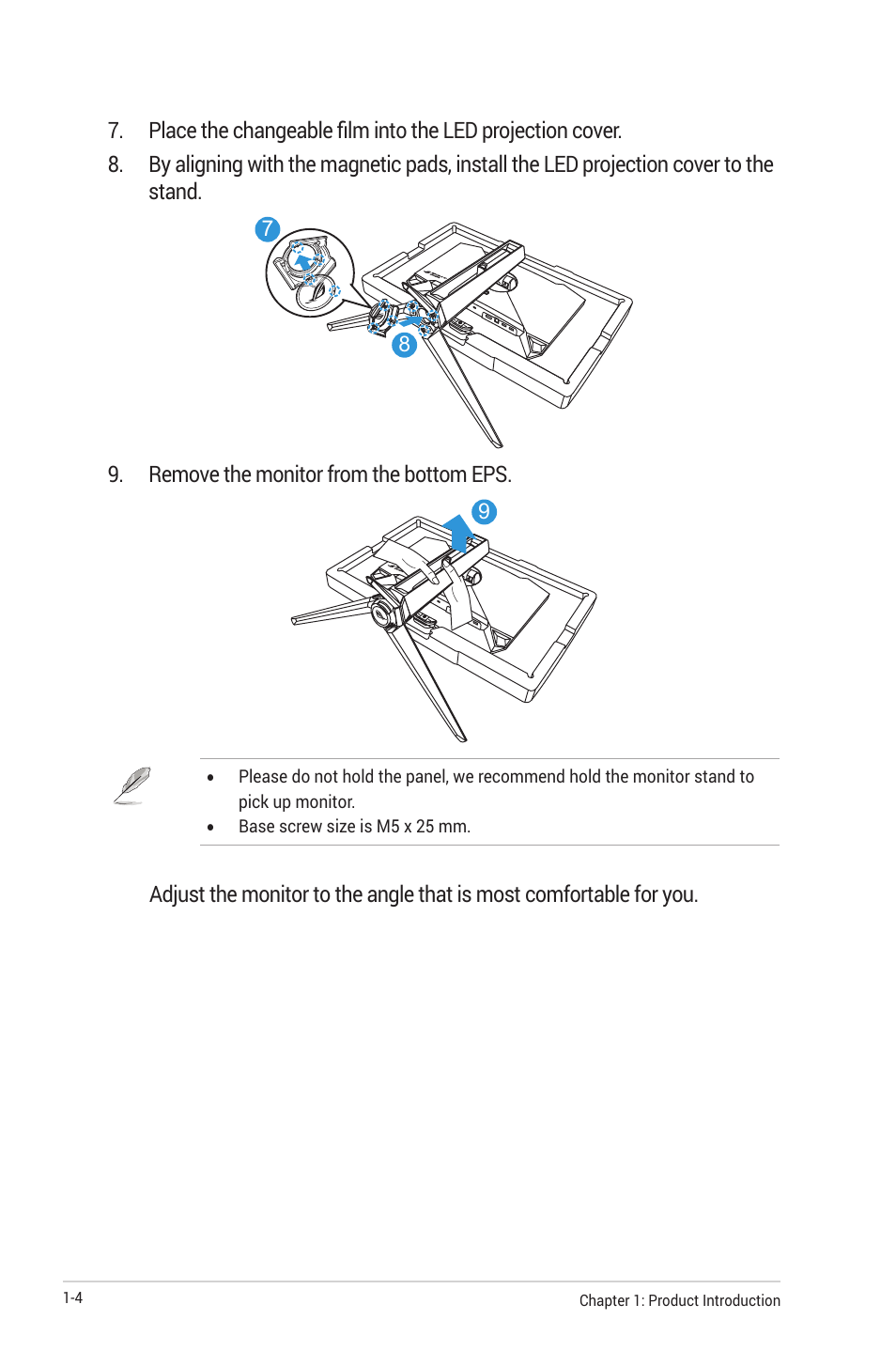 Asus Republic of Gamers Swift OLED 26.5" 1440p HDR 240 Hz Gaming Monitor User Manual | Page 14 / 40