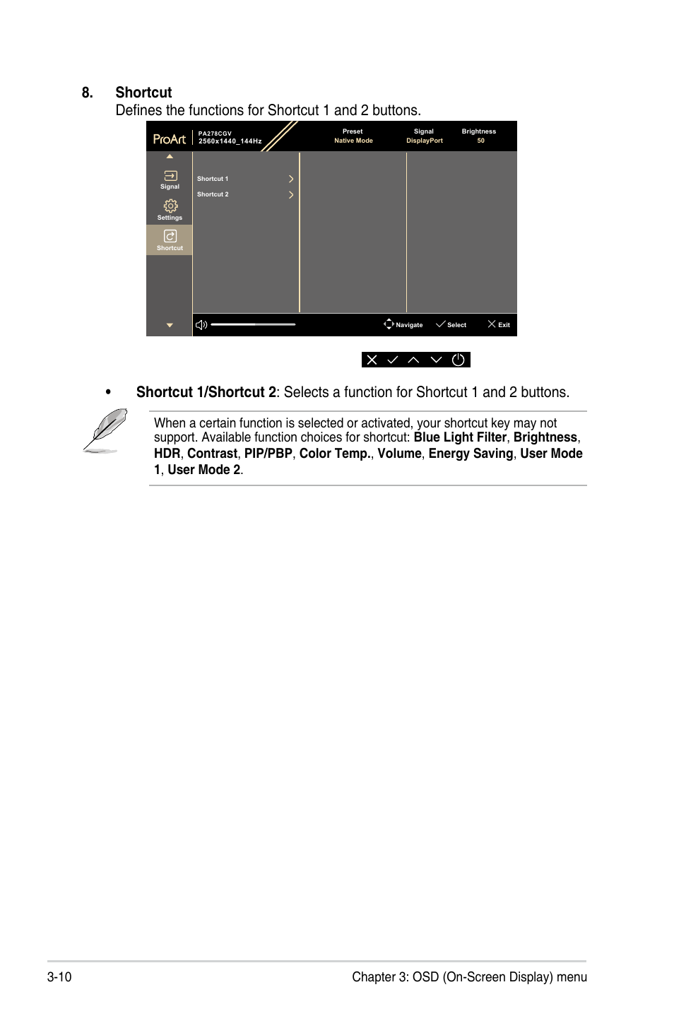 Asus ProArt 27" 1440p 144 Hz Monitor User Manual | Page 28 / 34