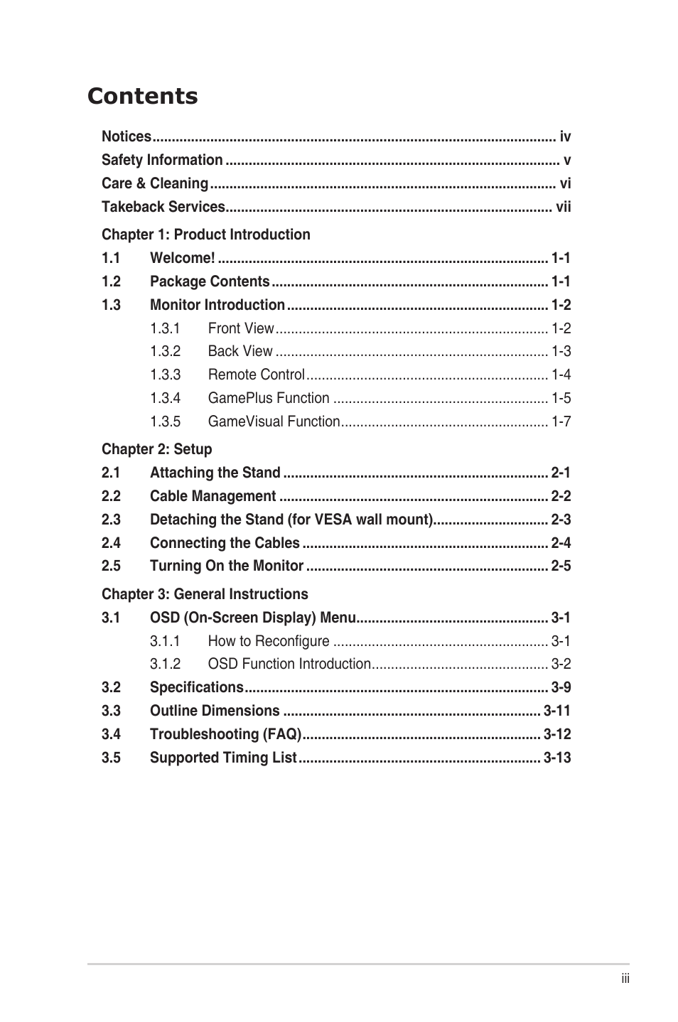 Asus Republic of Gamers Swift PG48UQ 47.5" 4K HDR 138 Hz Gaming Monitor User Manual | Page 3 / 33