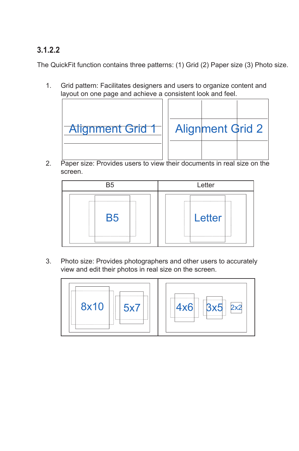 空白页面, Alignment grid 2 alignment grid 1, B5 letter | Asus VP32AQ Eye Care 31.5" 16:9 Adaptive-Sync/FreeSync QHD HDR IPS Monitor User Manual | Page 23 / 26
