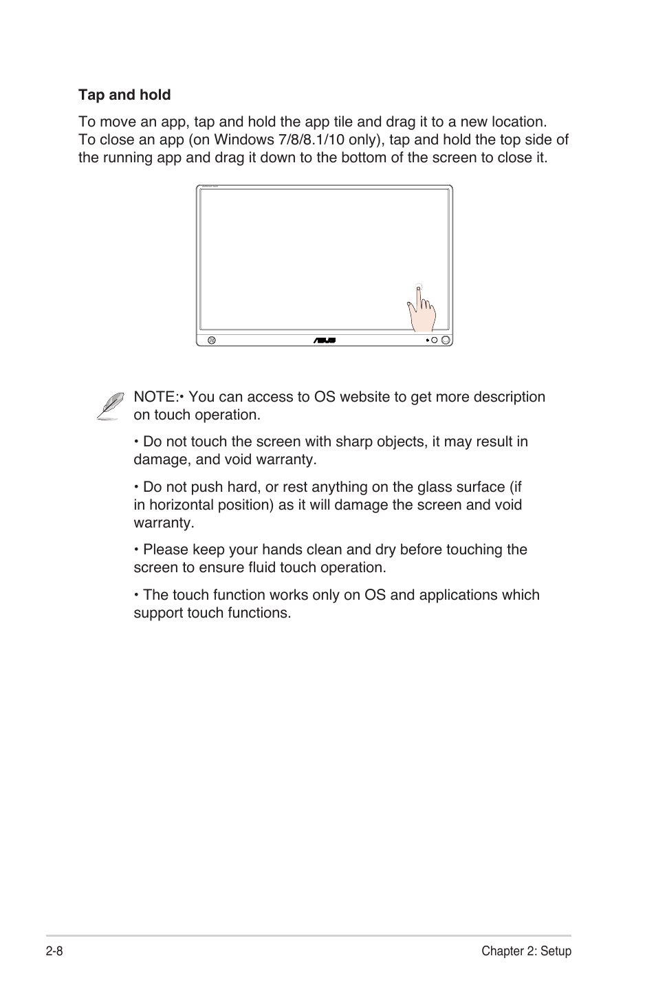 Asus ZenScreen Touch MB16AMT 15.6" 16:9 Multi-Touch IPS Monitor User Manual | Page 18 / 32