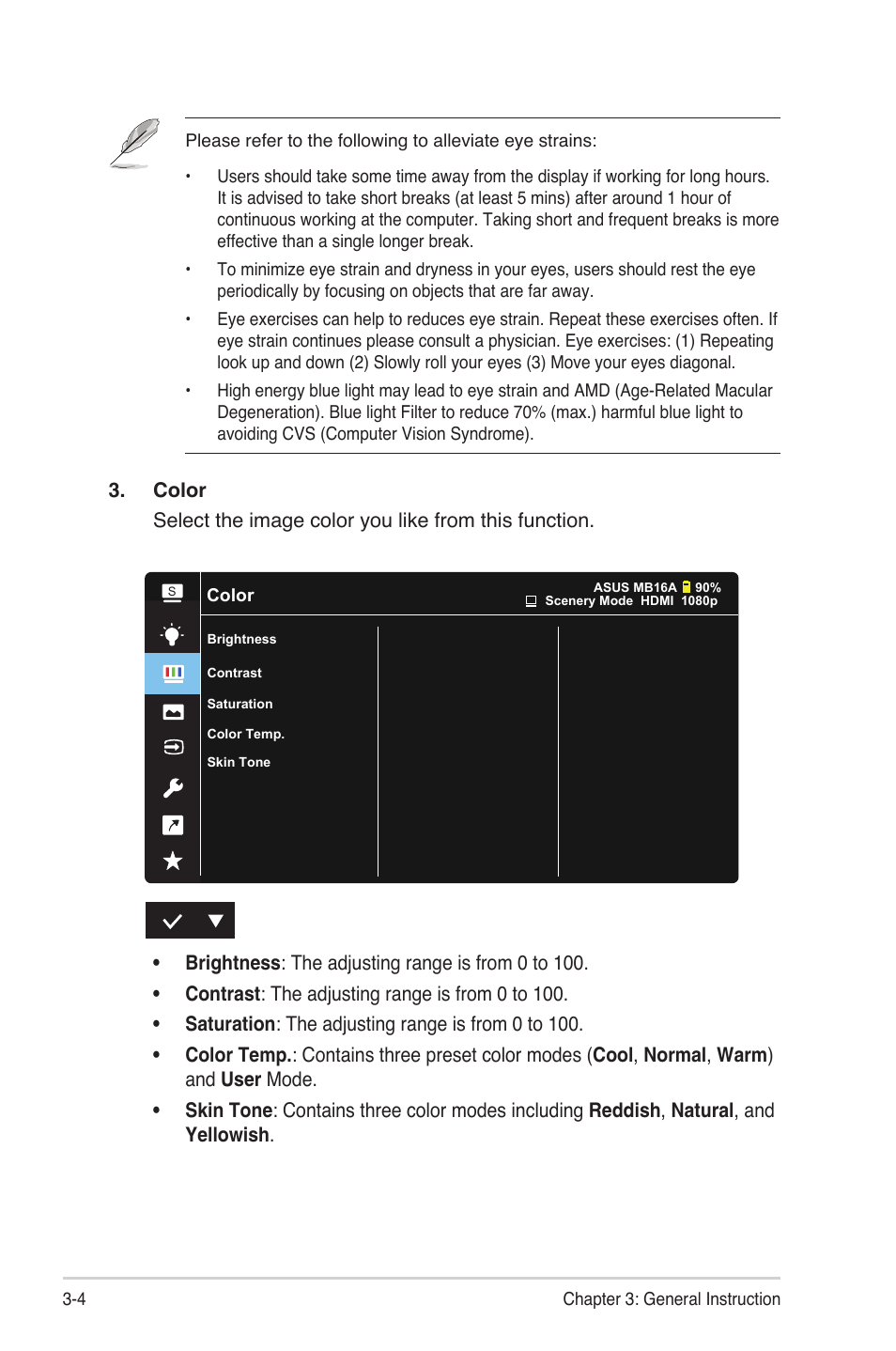 Asus ZenScreen Touch MB16AMT 15.6" 16:9 Multi-Touch IPS Monitor User Manual | Page 22 / 32