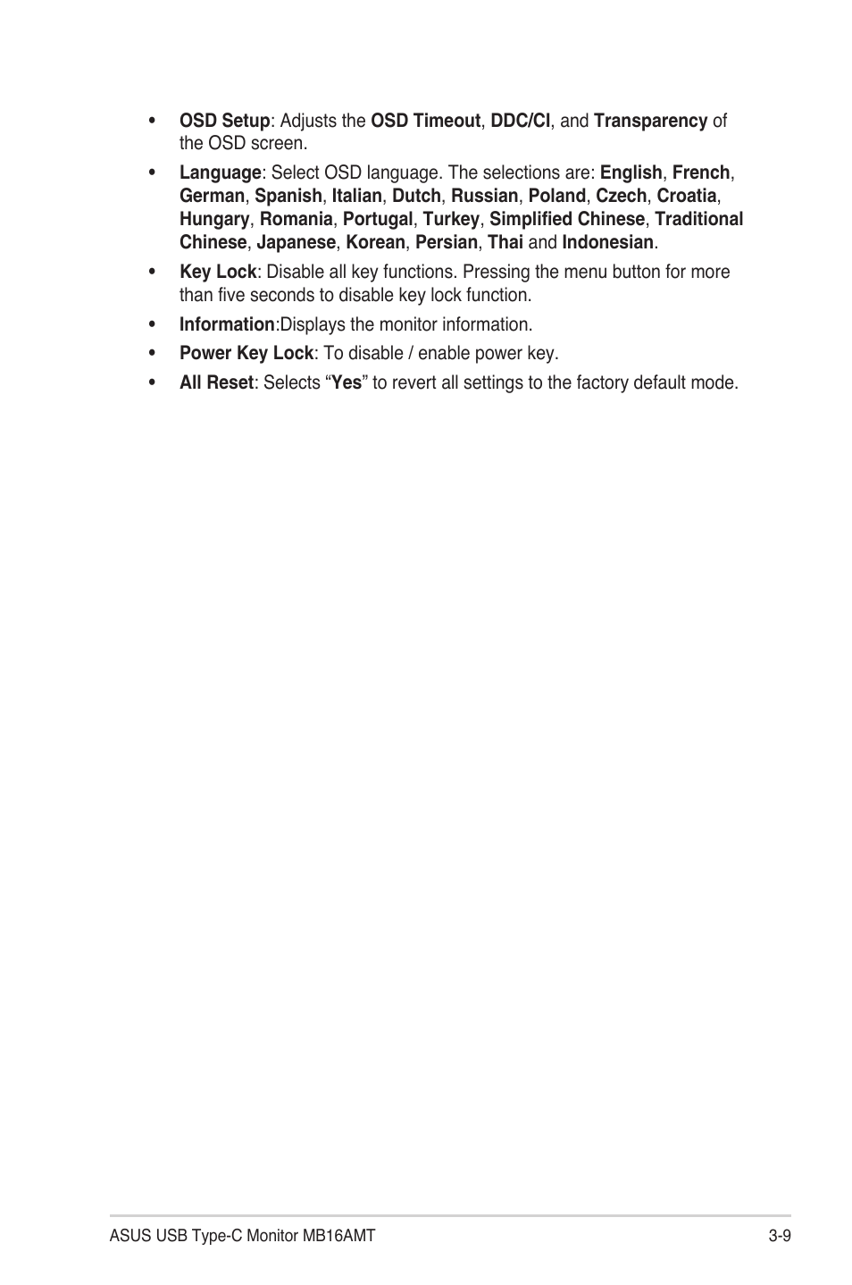 Asus ZenScreen Touch MB16AMT 15.6" 16:9 Multi-Touch IPS Monitor User Manual | Page 27 / 32
