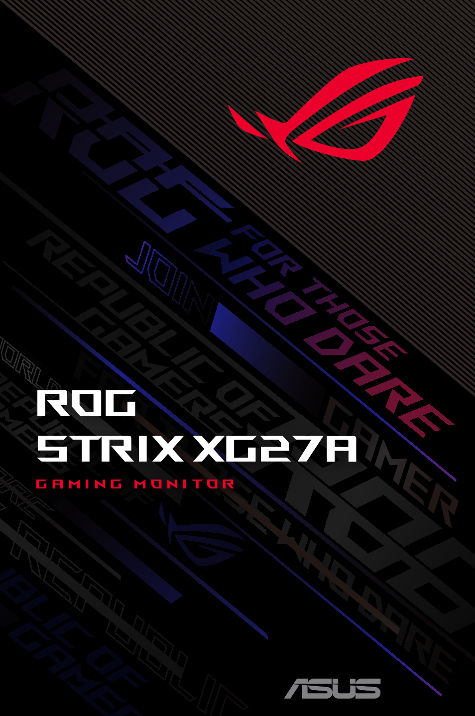 Asus ROG Strix XG27AQMR 27" 1440p HDR 300 Hz Gaming Monitor User Manual | 30 pages