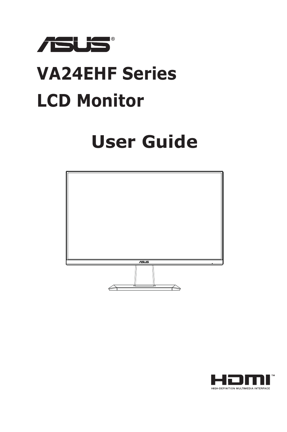 Asus VA24EHF 24" Eye Care Monitor User Manual | 31 pages