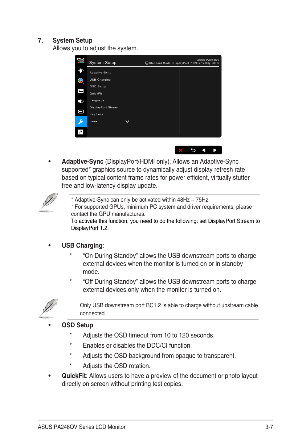 Asus ProArt Display PA248QV 24.1" 16:10 Adaptive-Sync IPS Monitor User Manual | Page 24 / 32