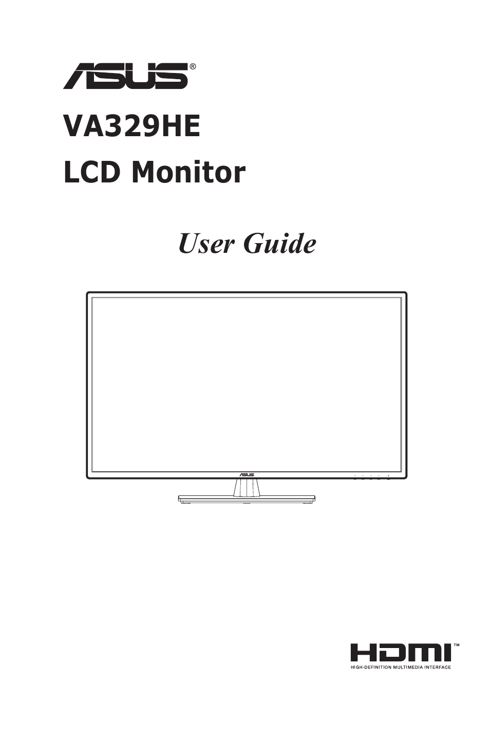 Asus VA329HE 31.5" Eye Care Monitor User Manual | 26 pages