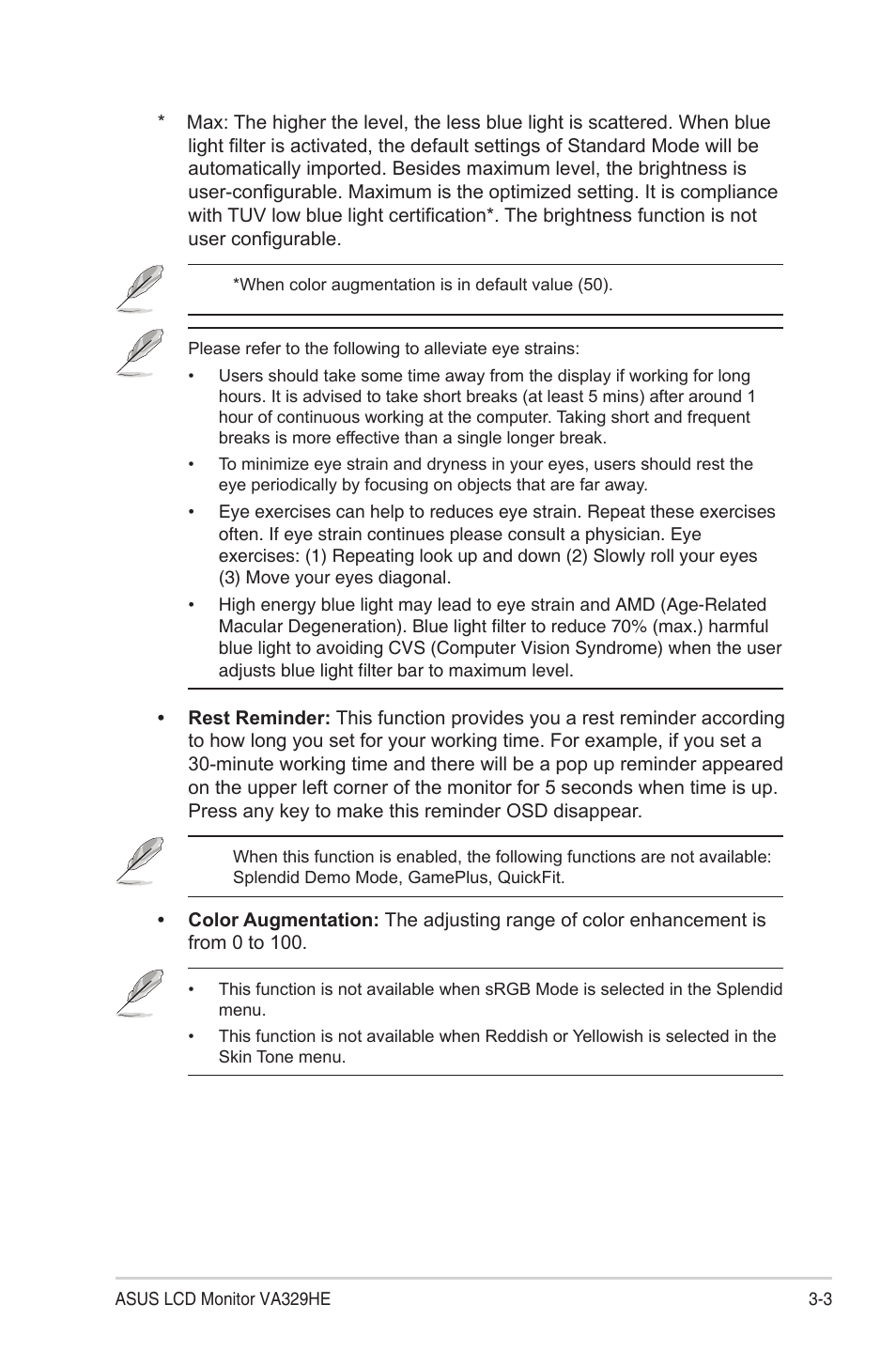 Asus VA329HE 31.5" Eye Care Monitor User Manual | Page 17 / 26