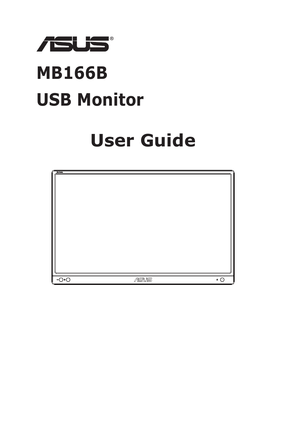 Asus ZenScreen MB166B 15.6" Portable Monitor User Manual | 16 pages