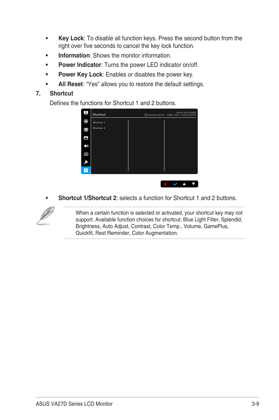 Asus VA27DQ 27" 16:9 FreeSync Eye Care IPS Monitor User Manual | Page 29 / 36