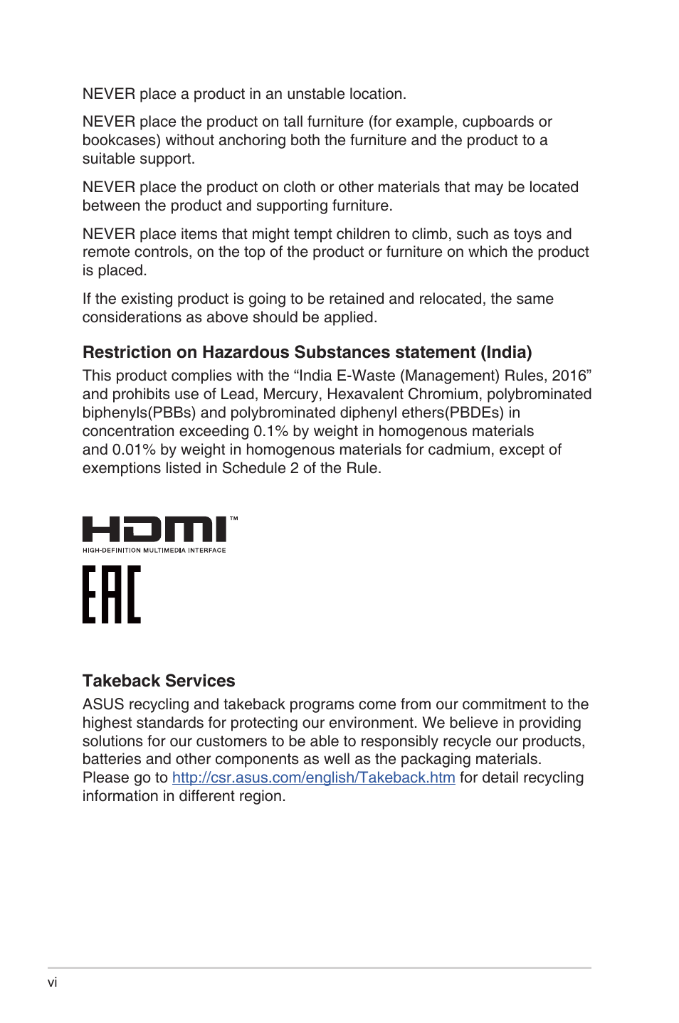 Asus Republic of Gamers Swift PG32UQR 32" 4K HDR 144 Hz Gaming Monitor User Manual | Page 6 / 32