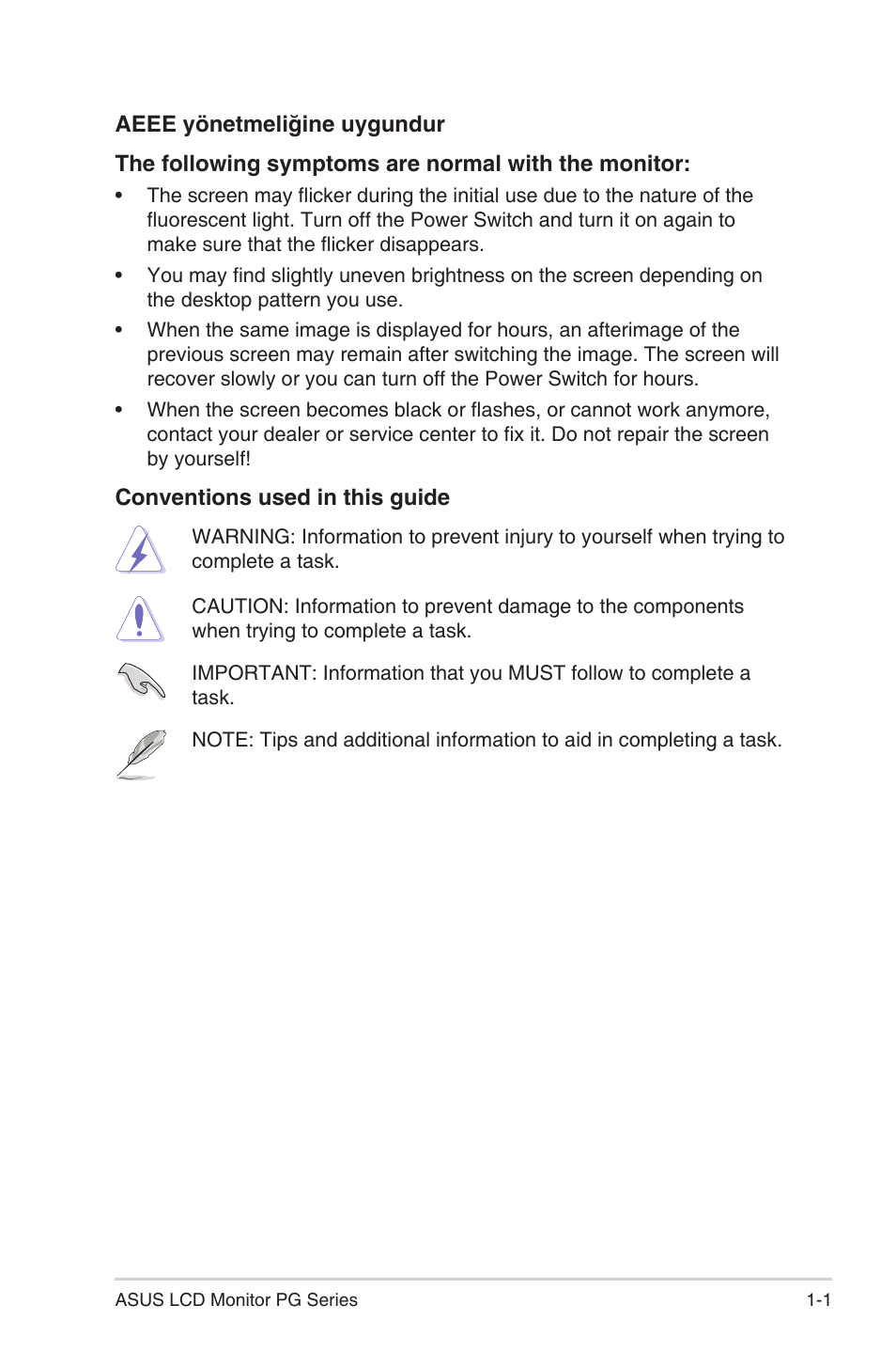 Asus 38" ROG Swift 2160p 144 Hz Gaming Monitor User Manual | Page 10 / 45