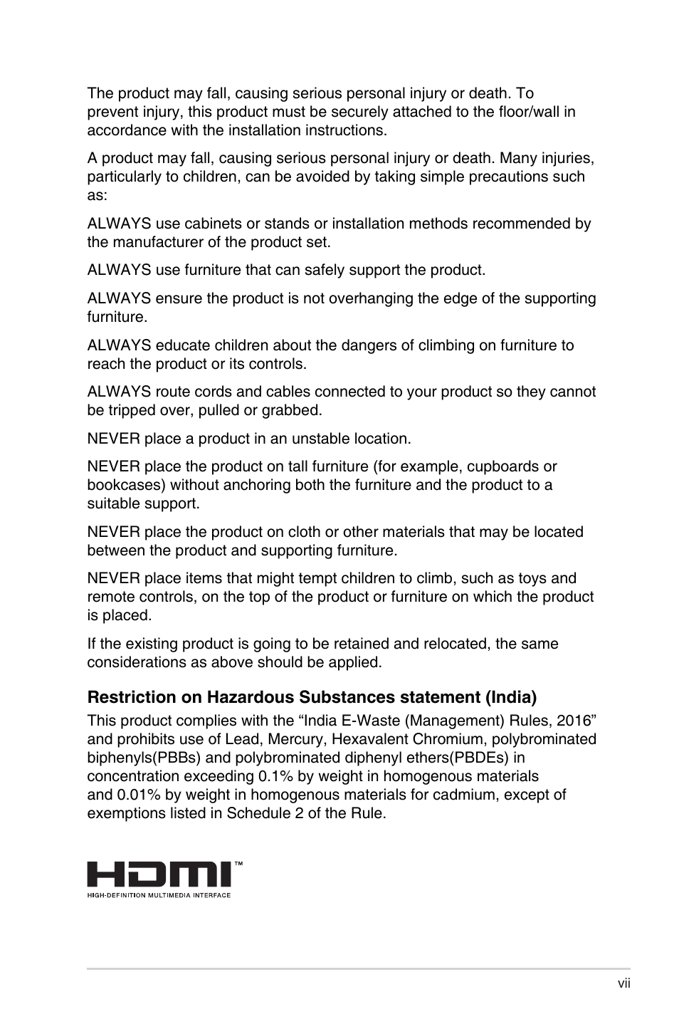Asus 38" ROG Swift 2160p 144 Hz Gaming Monitor User Manual | Page 7 / 45