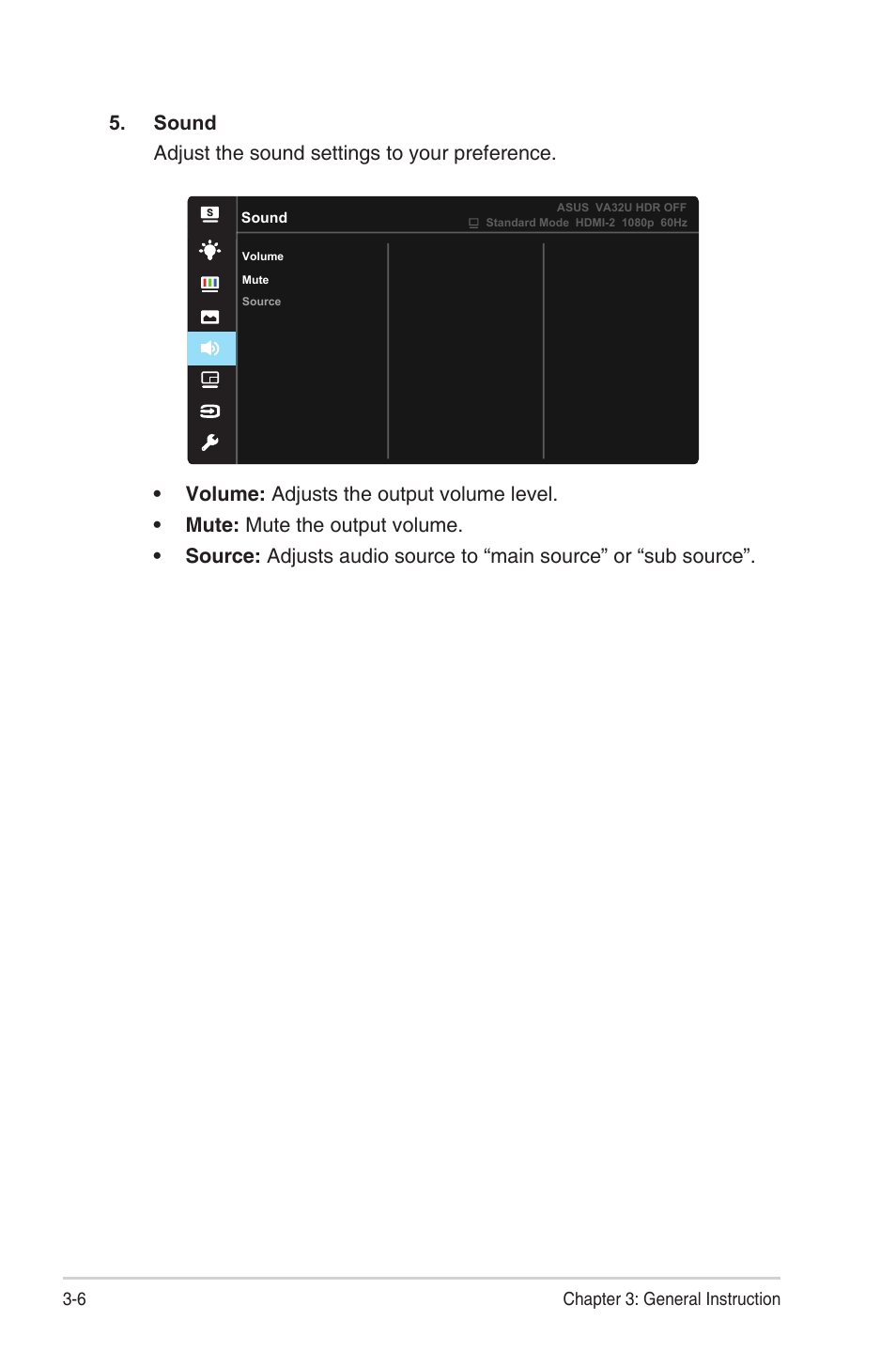 Asus VA32UQ 31.5" 16:9 4K HDR Adaptive-Sync VA Monitor User Manual | Page 19 / 28