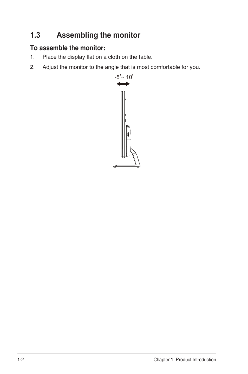 3 assembling the monitor, Assembling the monitor -2 | Asus VA32UQ 31.5" 16:9 4K HDR Adaptive-Sync VA Monitor User Manual | Page 9 / 28