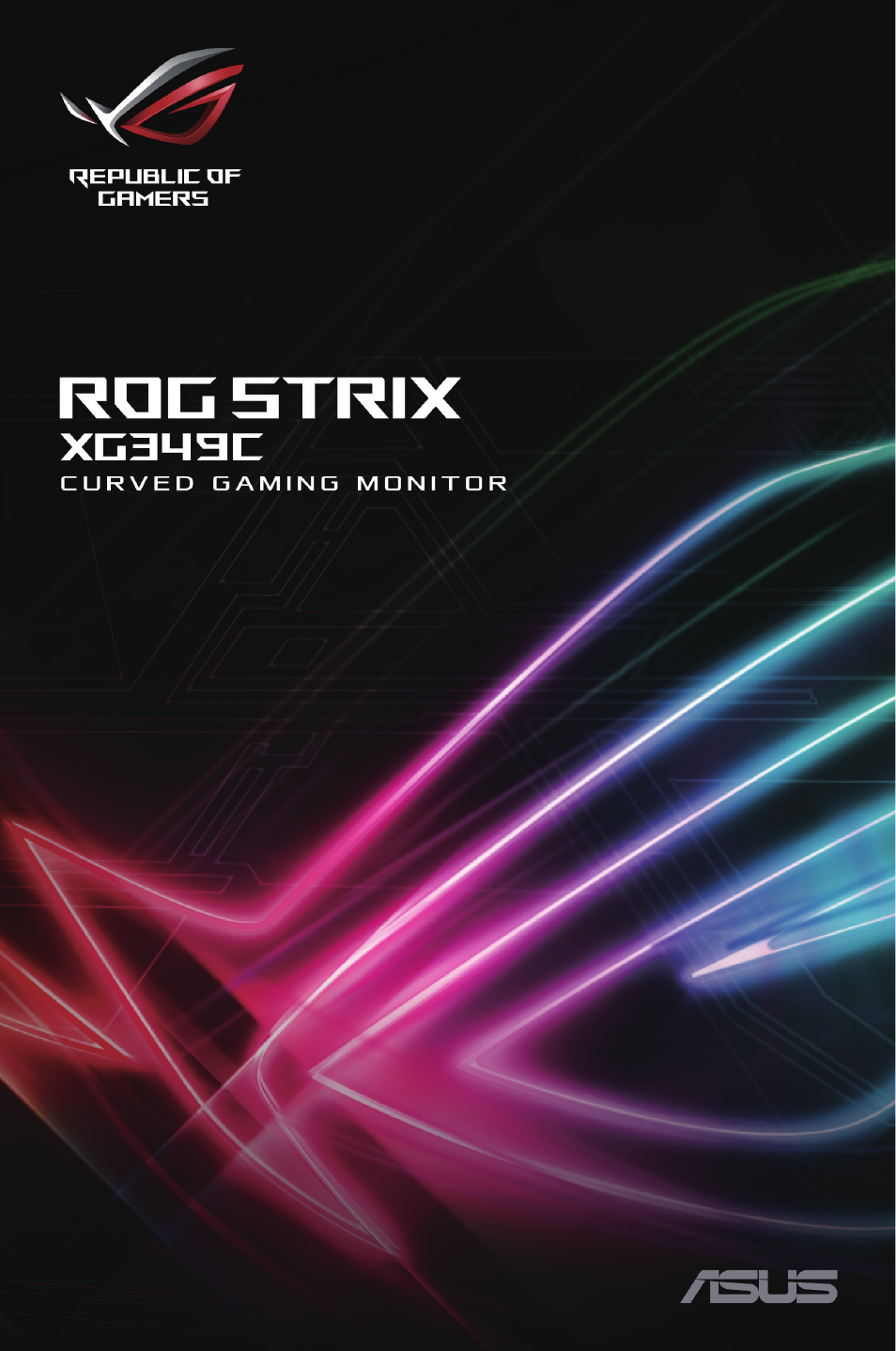 Asus ROG Strix XG349C 34" 21:9 Ultrawide Curved IPS Gaming Monitor User Manual | 37 pages