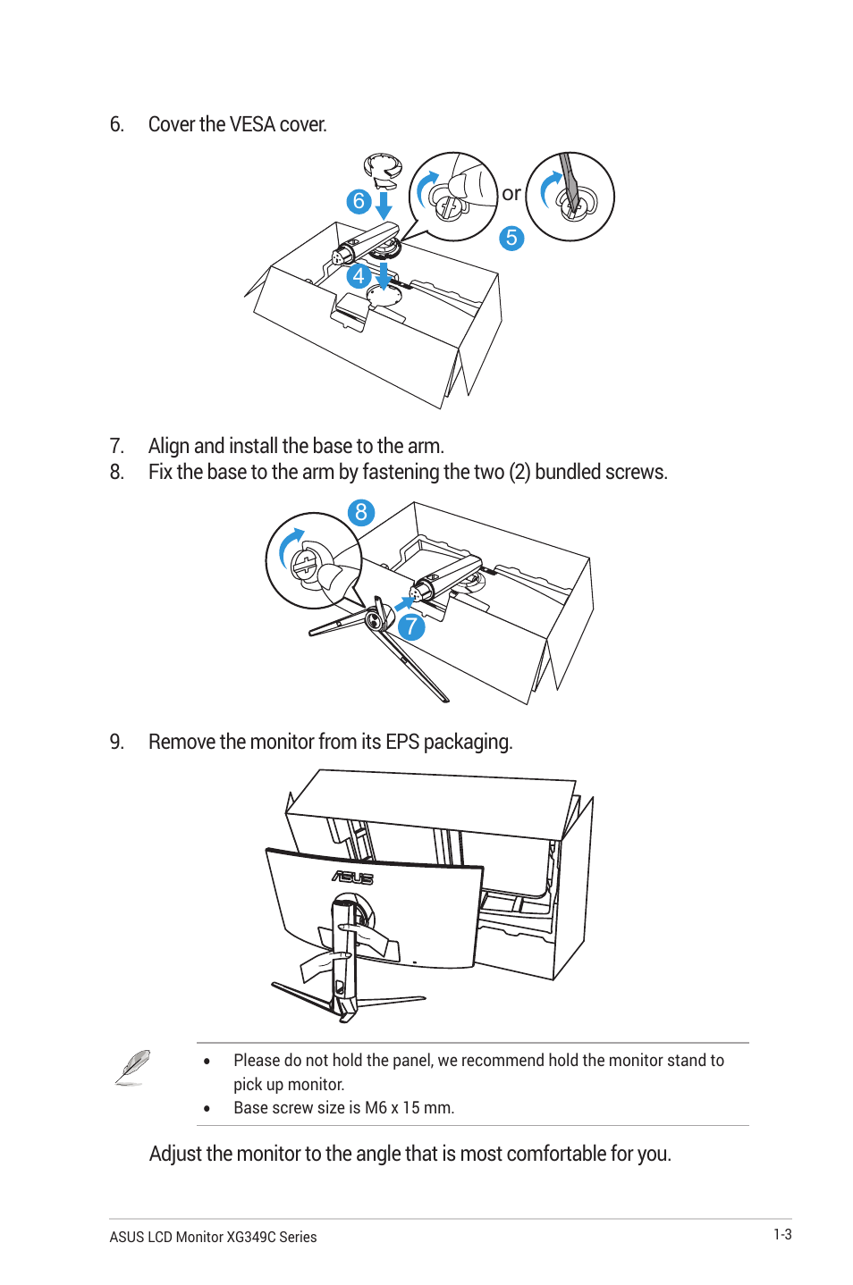 Asus ROG Strix XG349C 34" 21:9 Ultrawide Curved IPS Gaming Monitor User Manual | Page 13 / 37