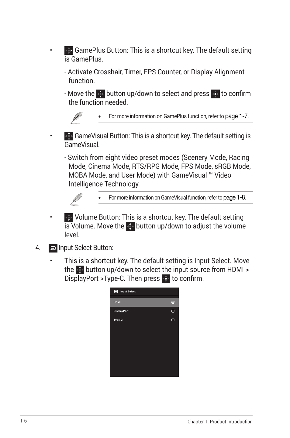 Asus ROG Strix XG349C 34" 21:9 Ultrawide Curved IPS Gaming Monitor User Manual | Page 16 / 37