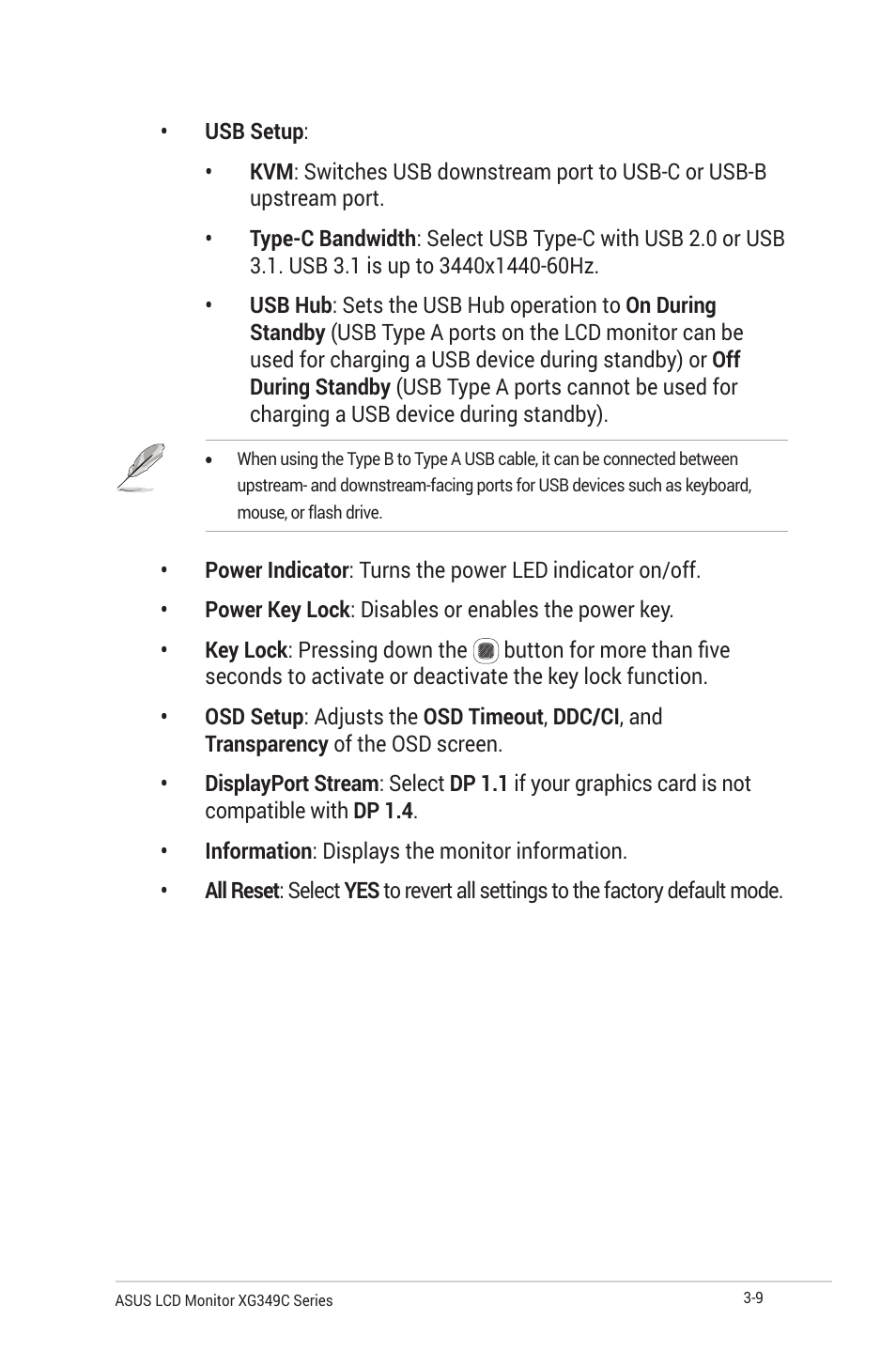 Asus ROG Strix XG349C 34" 21:9 Ultrawide Curved IPS Gaming Monitor User Manual | Page 31 / 37