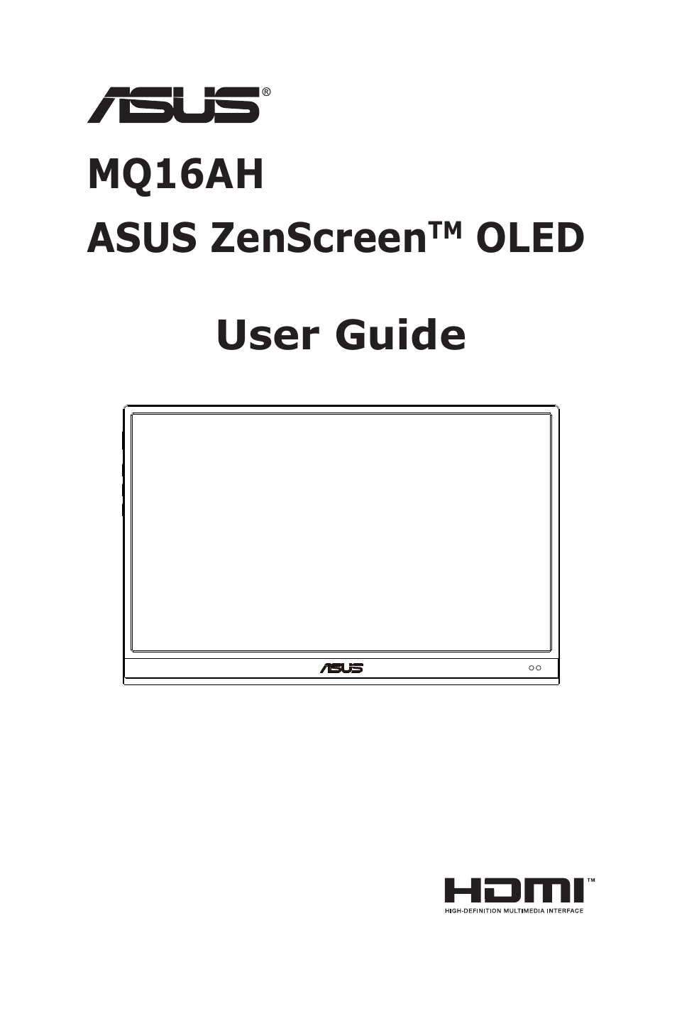 Asus ZenScreen OLED 15.6" HDR Portable Monitor User Manual | 28 pages