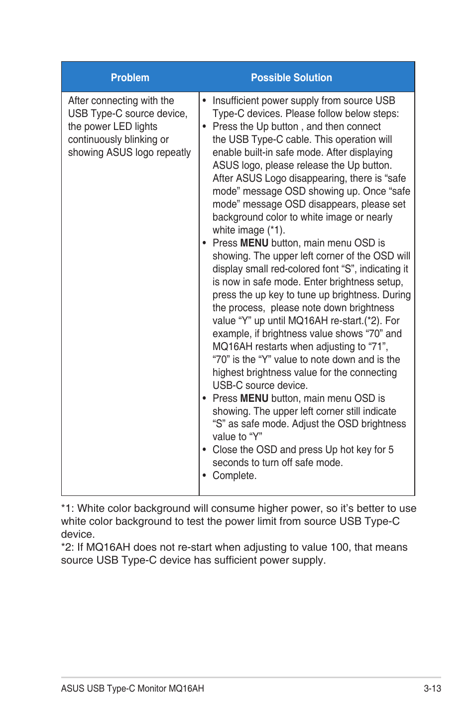 Asus ZenScreen OLED 15.6" HDR Portable Monitor User Manual | Page 27 / 28
