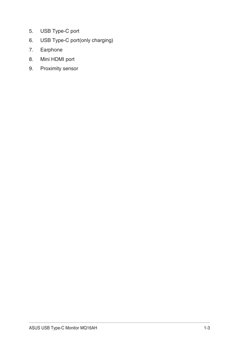 Asus ZenScreen OLED 15.6" HDR Portable Monitor User Manual | Page 9 / 28