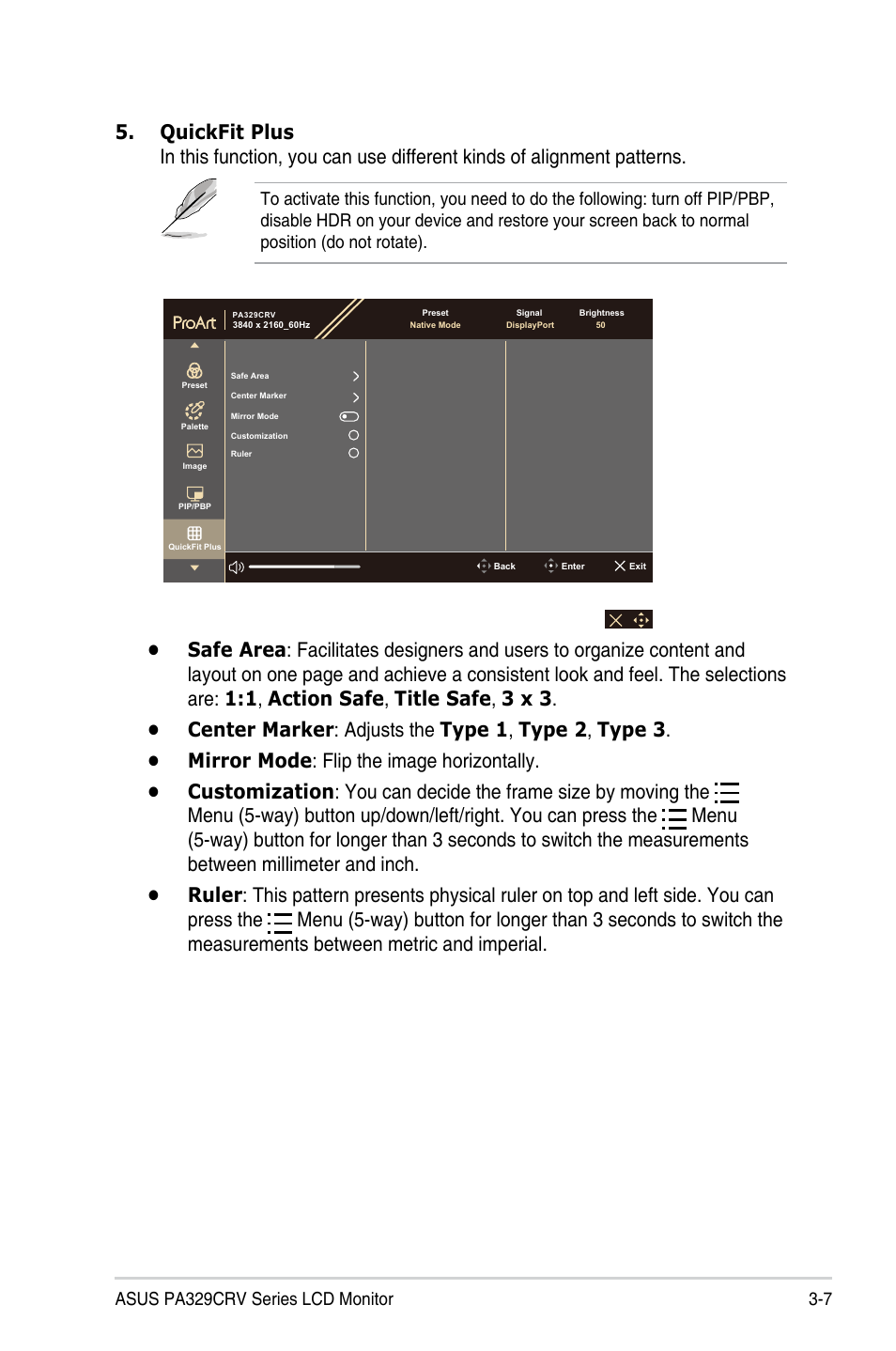 Asus ProArt Display PA329CRV 31.5" 4K HDR Monitor User Manual | Page 28 / 38