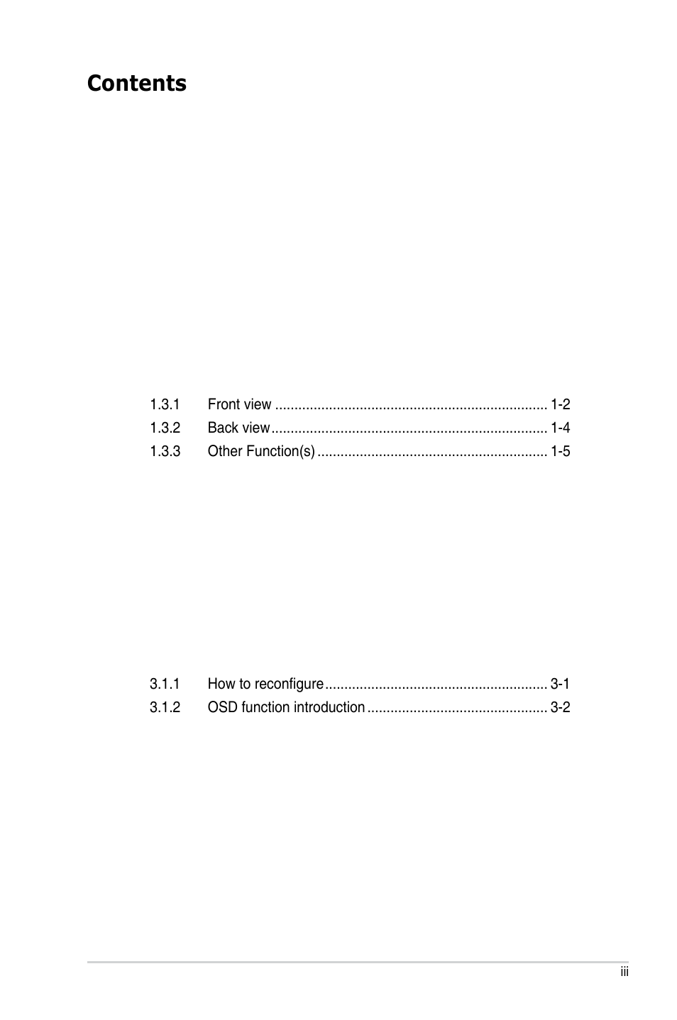 Asus ProArt Display PA329CRV 31.5" 4K HDR Monitor User Manual | Page 3 / 38