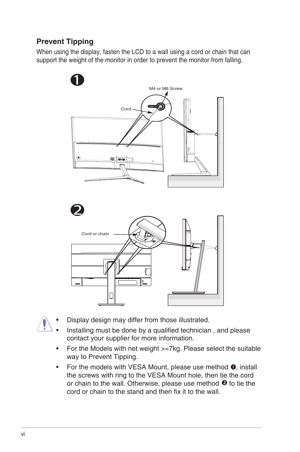 Asus TUF Gaming VG34VQEL1A 34" HDR Curved Ultrawide Gaming Monitor User Manual | Page 6 / 27