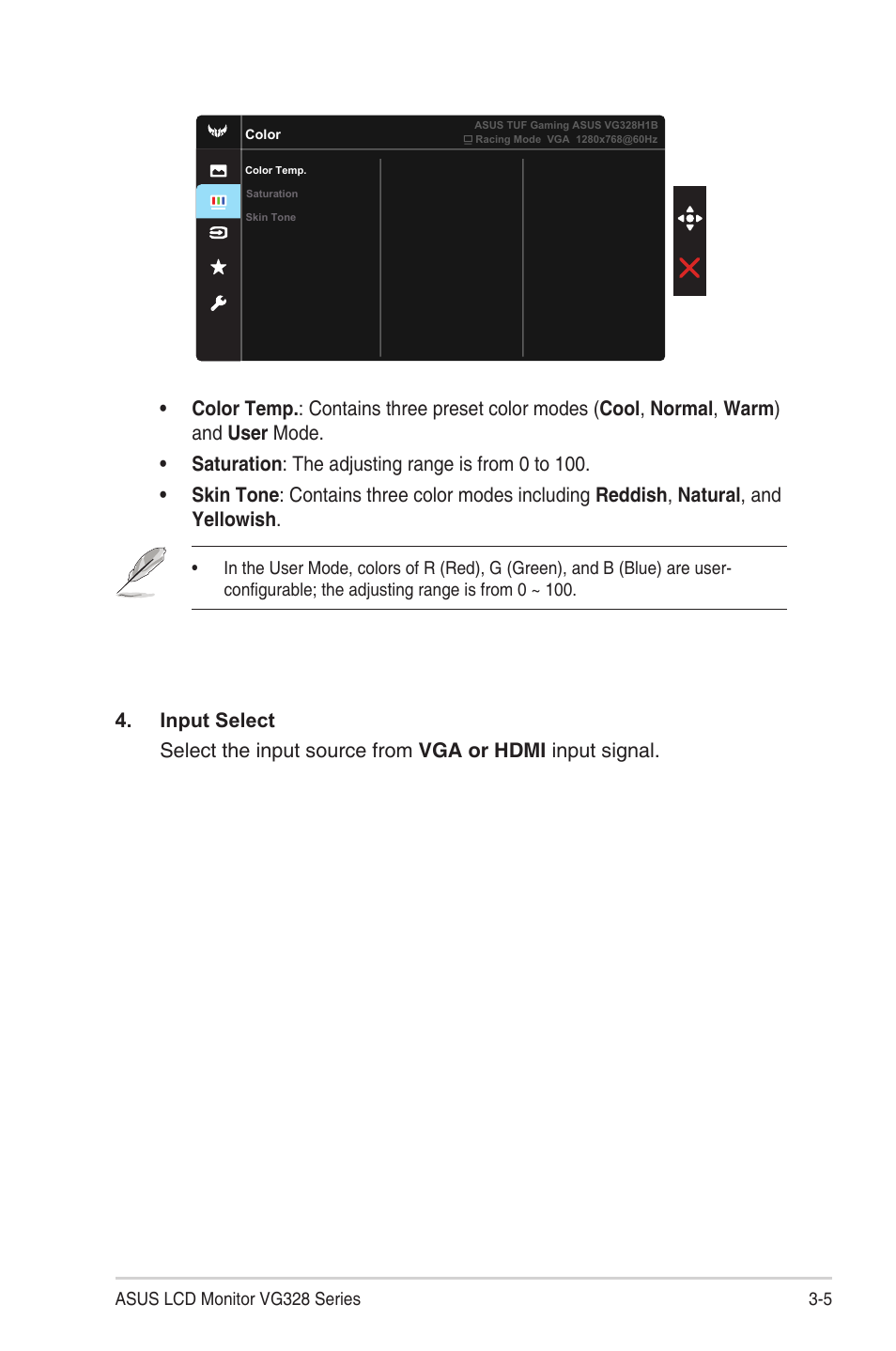 Asus TUF Gaming VG328H1B 31.5" 16:9 Curved 165 Hz Adaptive-Sync VA Monitor User Manual | Page 20 / 25