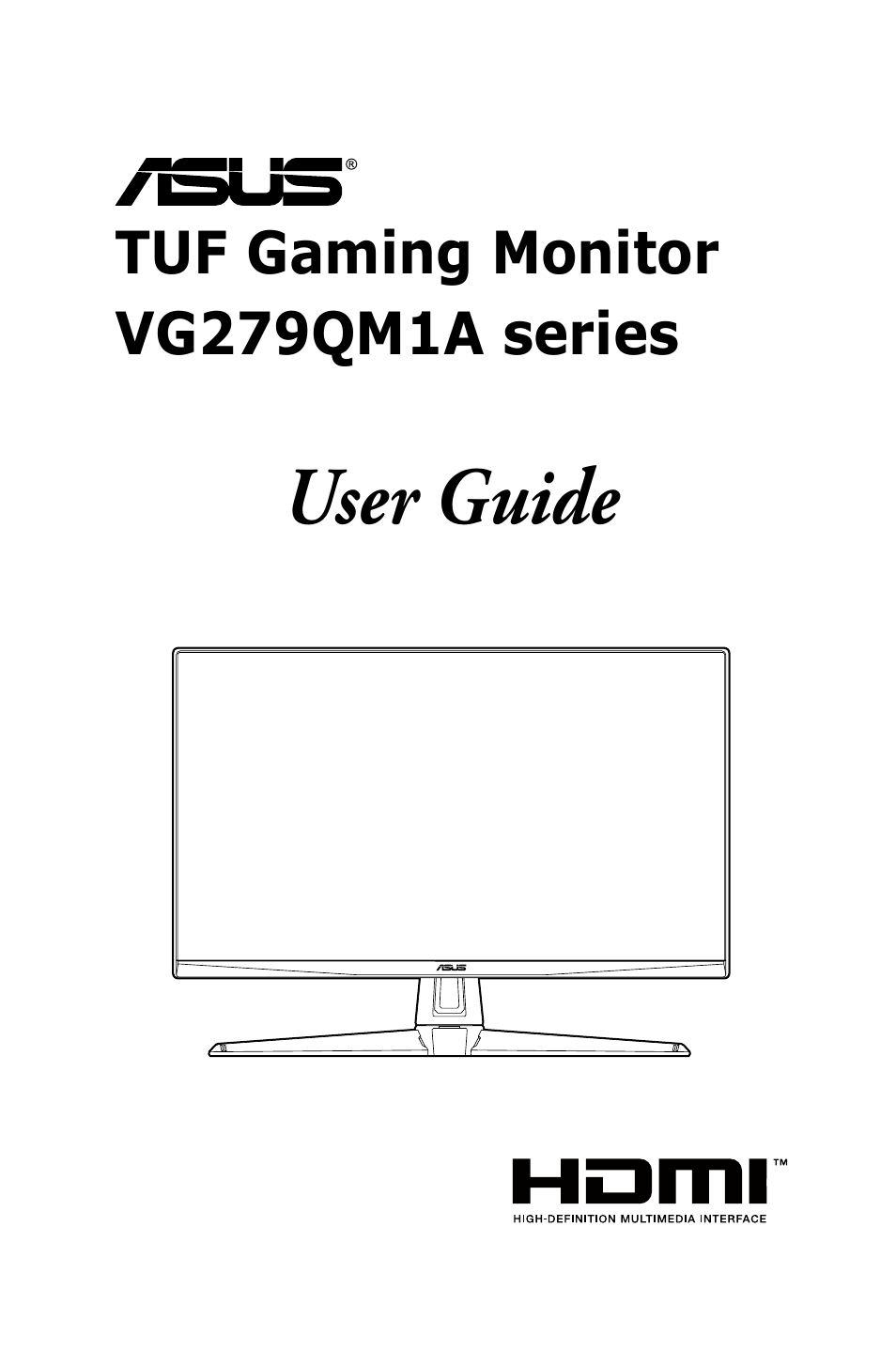 Asus 27" TUF Gaming 280 Hz Display User Manual | 32 pages