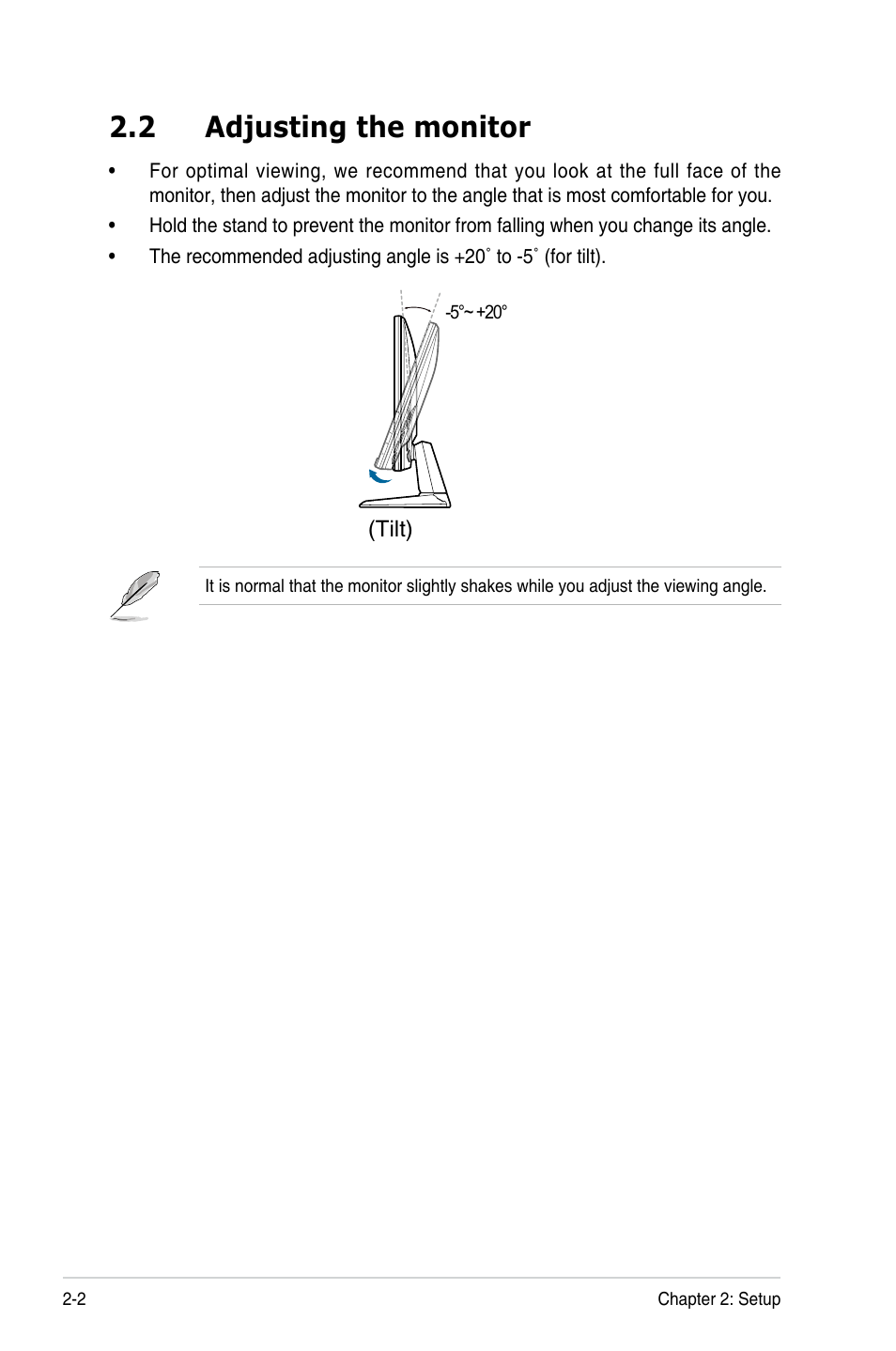 3 detaching the arm (for vesa wall mount), Adjusting the monitor -2, 2 adjusting the monitor | Asus 27" TUF Gaming 280 Hz Display User Manual | Page 14 / 32