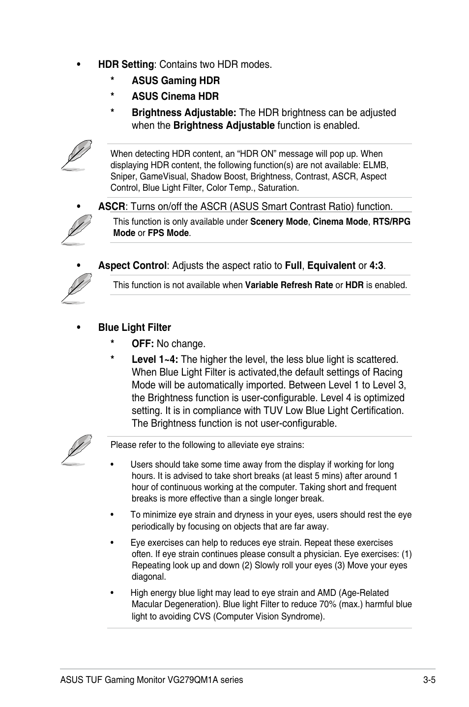 Asus 27" TUF Gaming 280 Hz Display User Manual | Page 23 / 32