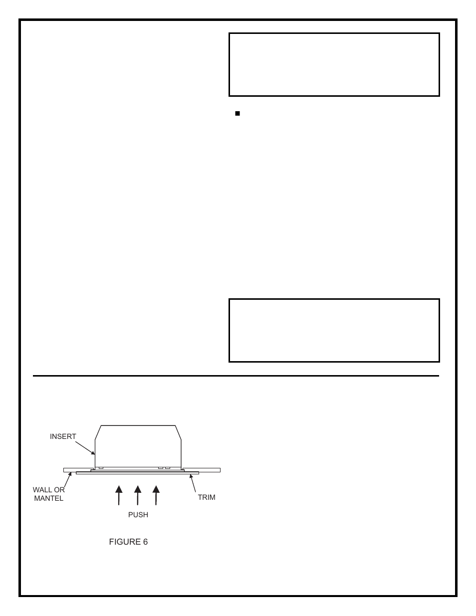 Warning, Fireplace insert installation | Dimplex DF2603 User Manual | Page 8 / 15