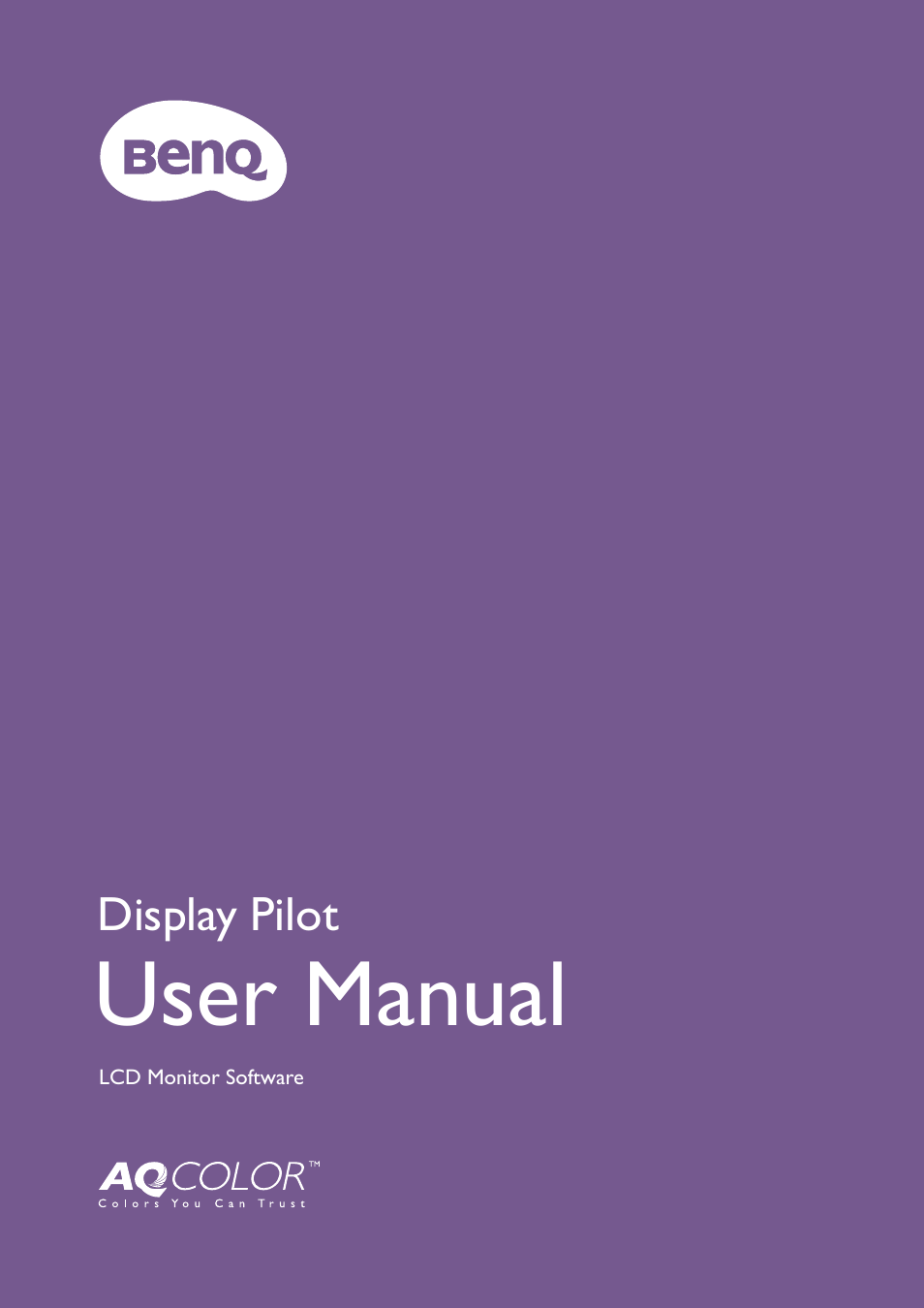 BenQ PD2500Q 25" 16:9 IPS Monitor User Manual | 15 pages