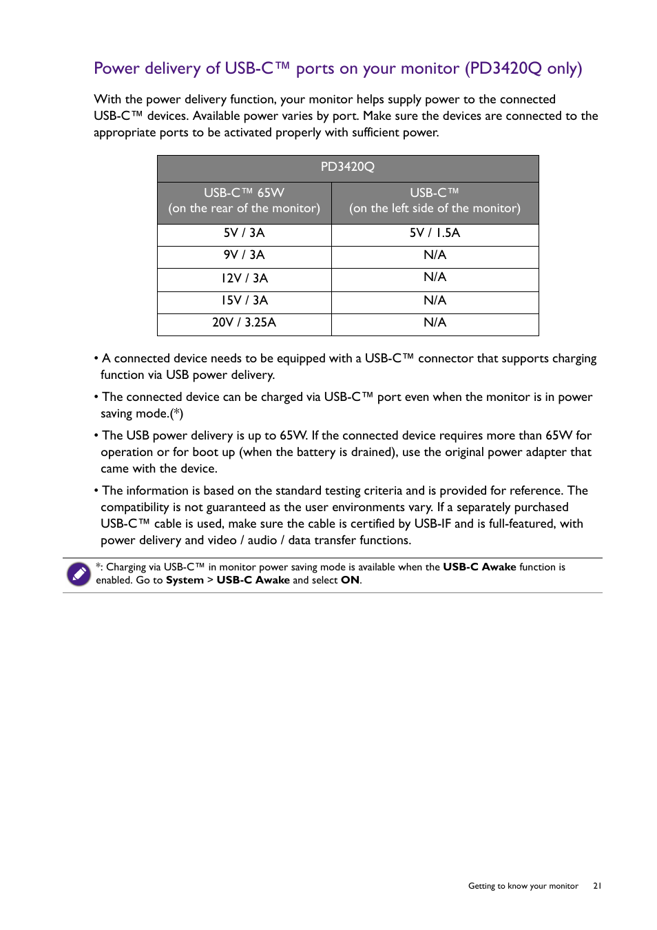 BenQ PD2725U DesignVue Designer 27" 16:9 HDR 4K IPS Monitor User Manual | Page 21 / 80