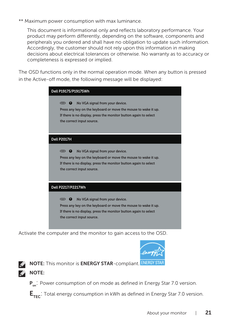 Dell P1917S 19" 5:4 IPS Monitor User Manual | Page 21 / 65