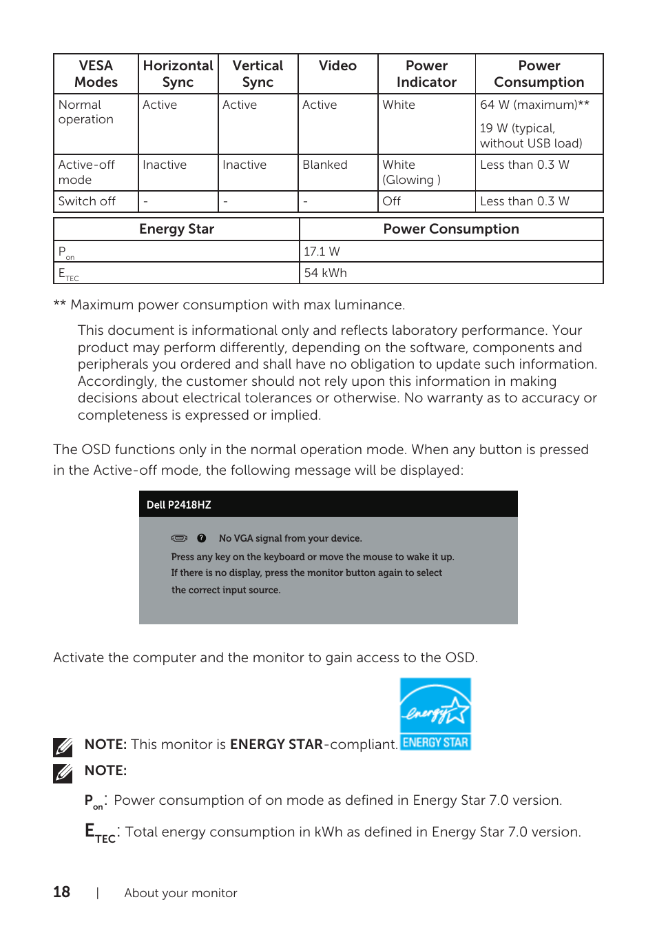 Dell P2418HZM 23.8" 16:9 IPS Monitor User Manual | Page 18 / 71