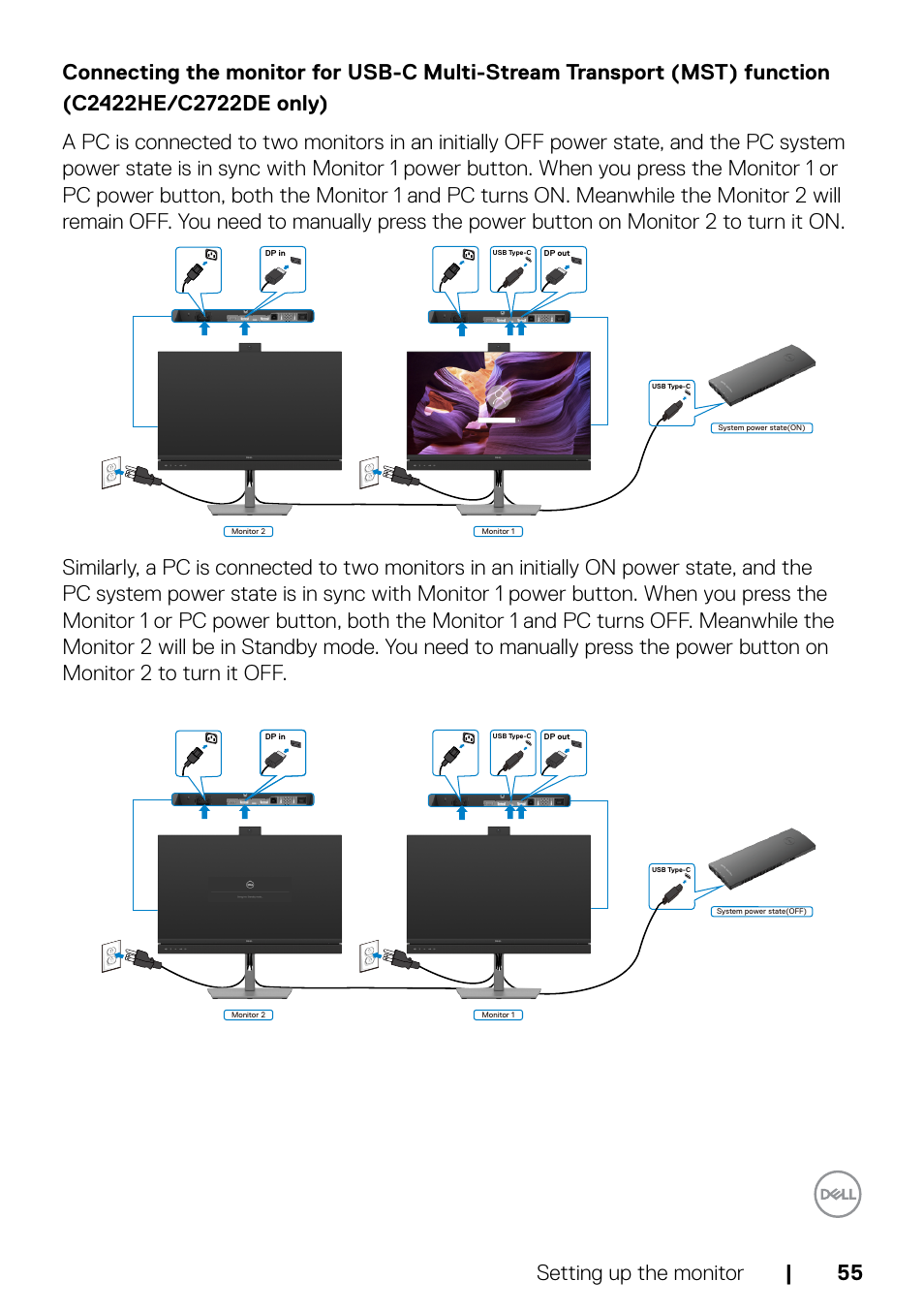 Dell C2722DE 27" 16:9 IPS Video Conferencing Monitor User Manual | Page 55 / 114