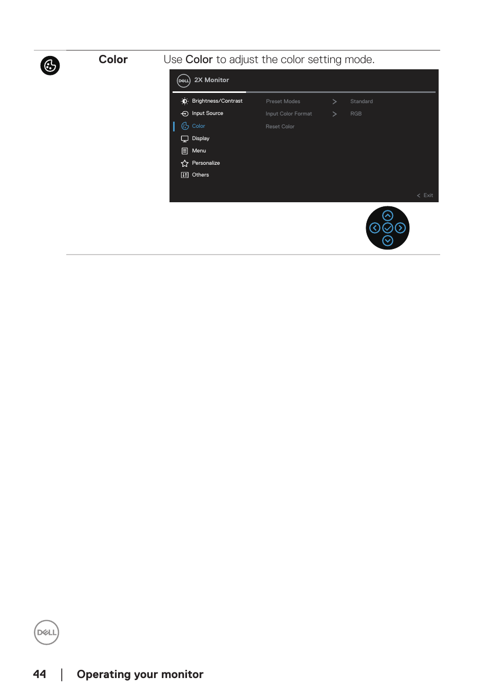 Dell P2723D 27" 1440p Monitor User Manual | Page 44 / 73