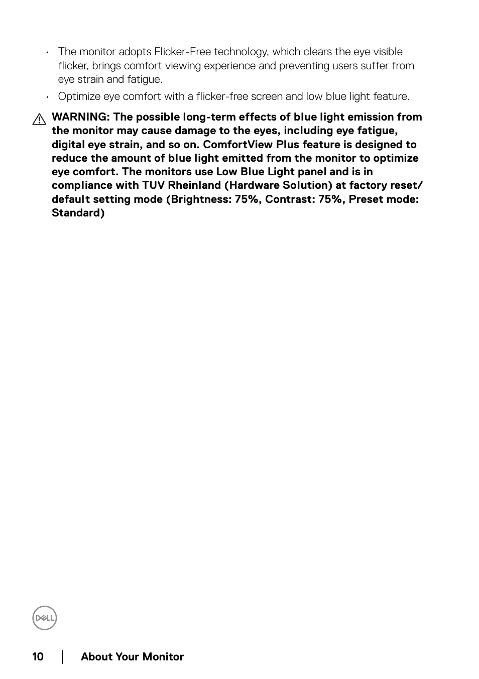 Dell C2723H 27" Video Conferencing Monitor User Manual | Page 10 / 109