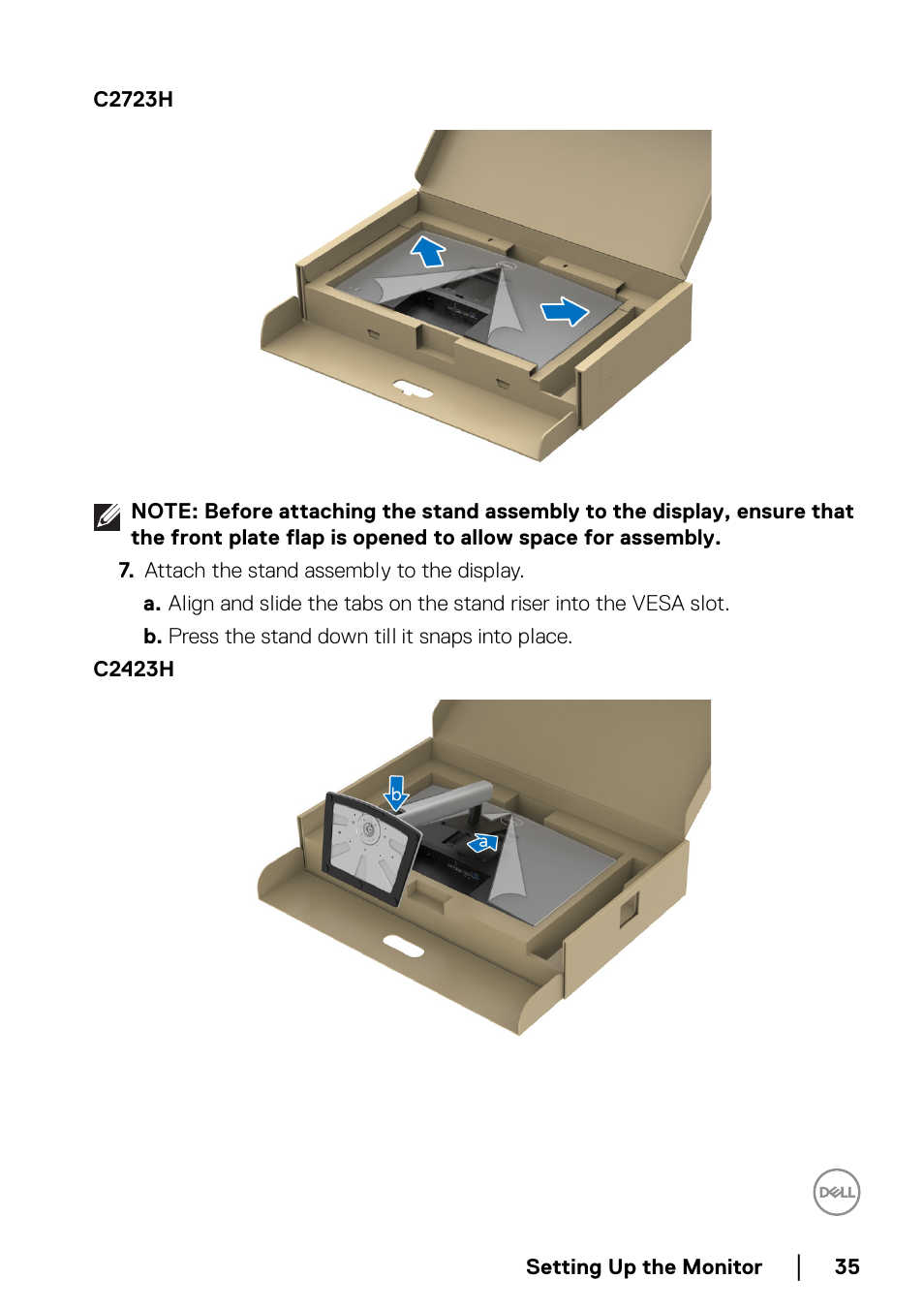 Dell C2723H 27" Video Conferencing Monitor User Manual | Page 35 / 109