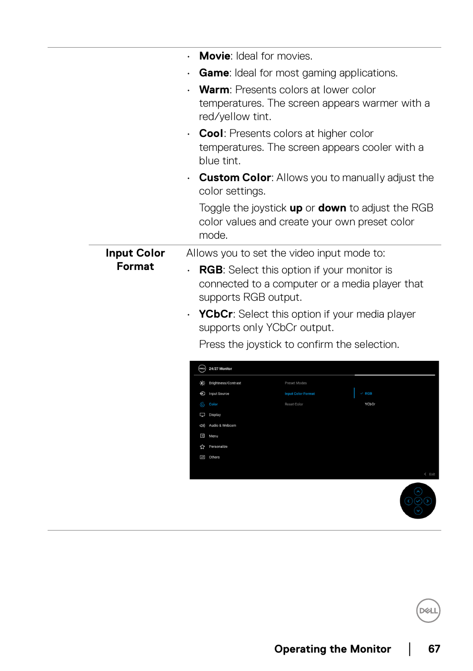 Dell C2723H 27" Video Conferencing Monitor User Manual | Page 67 / 109