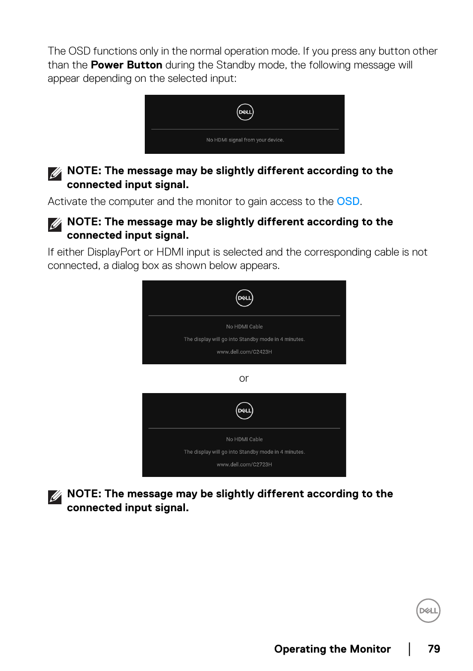 Dell C2723H 27" Video Conferencing Monitor User Manual | Page 79 / 109