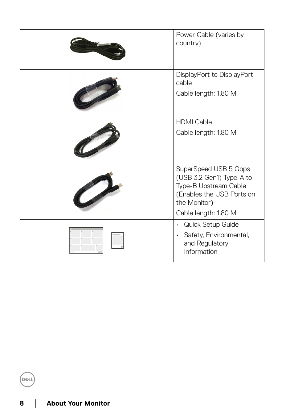 Dell C2723H 27" Video Conferencing Monitor User Manual | Page 8 / 109