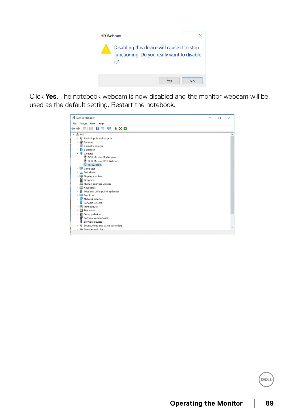 Dell C2723H 27" Video Conferencing Monitor User Manual | Page 89 / 109