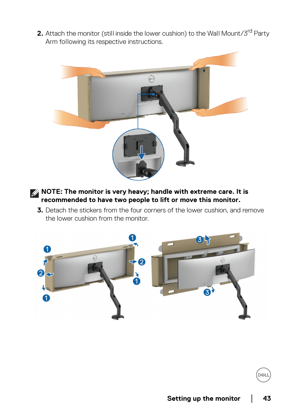 Dell UltraSharp 49 U4924DW 49" WQHD Ultrawide Curved Monitor User Manual | Page 43 / 103