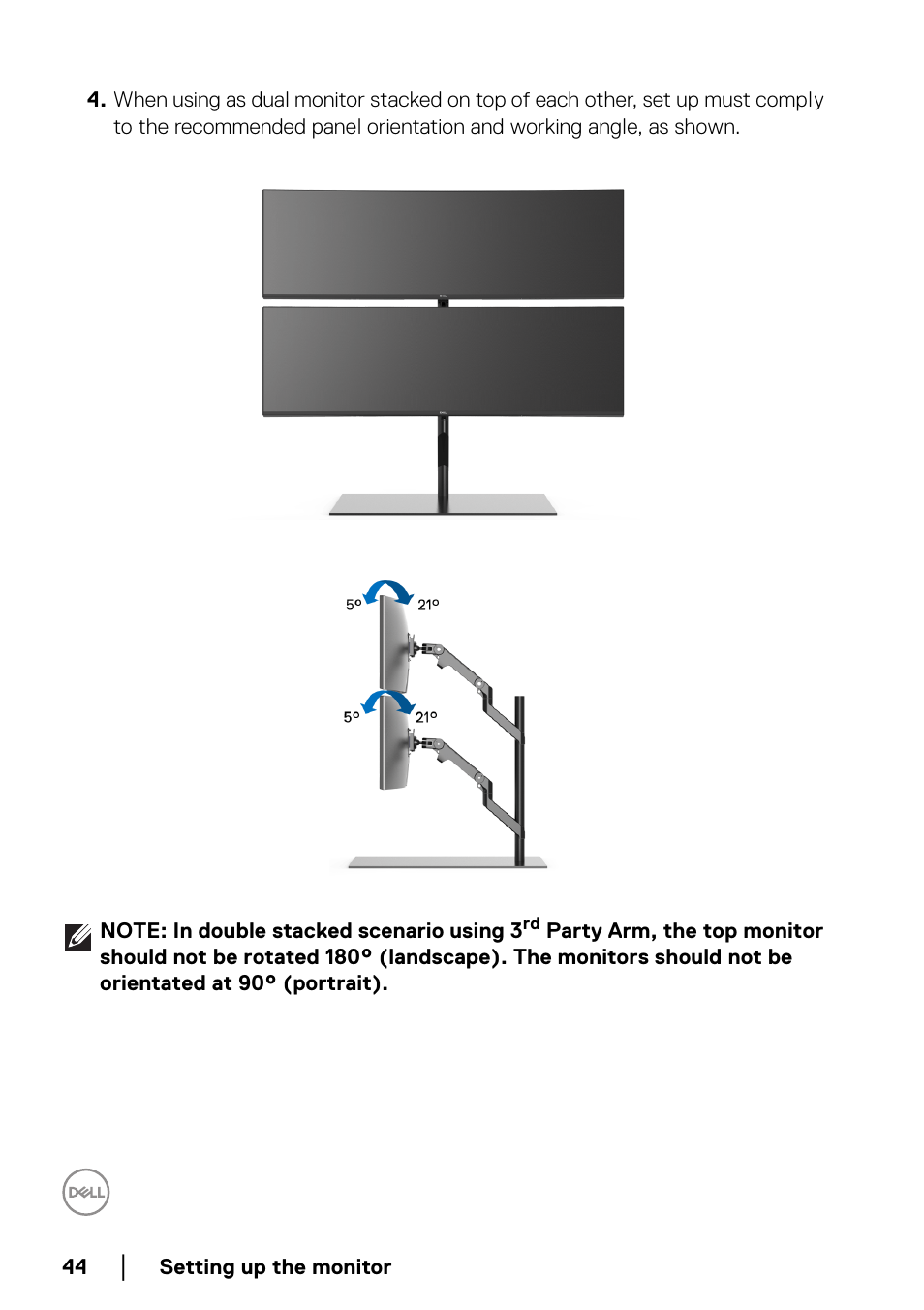 Dell UltraSharp 49 U4924DW 49" WQHD Ultrawide Curved Monitor User Manual | Page 44 / 103