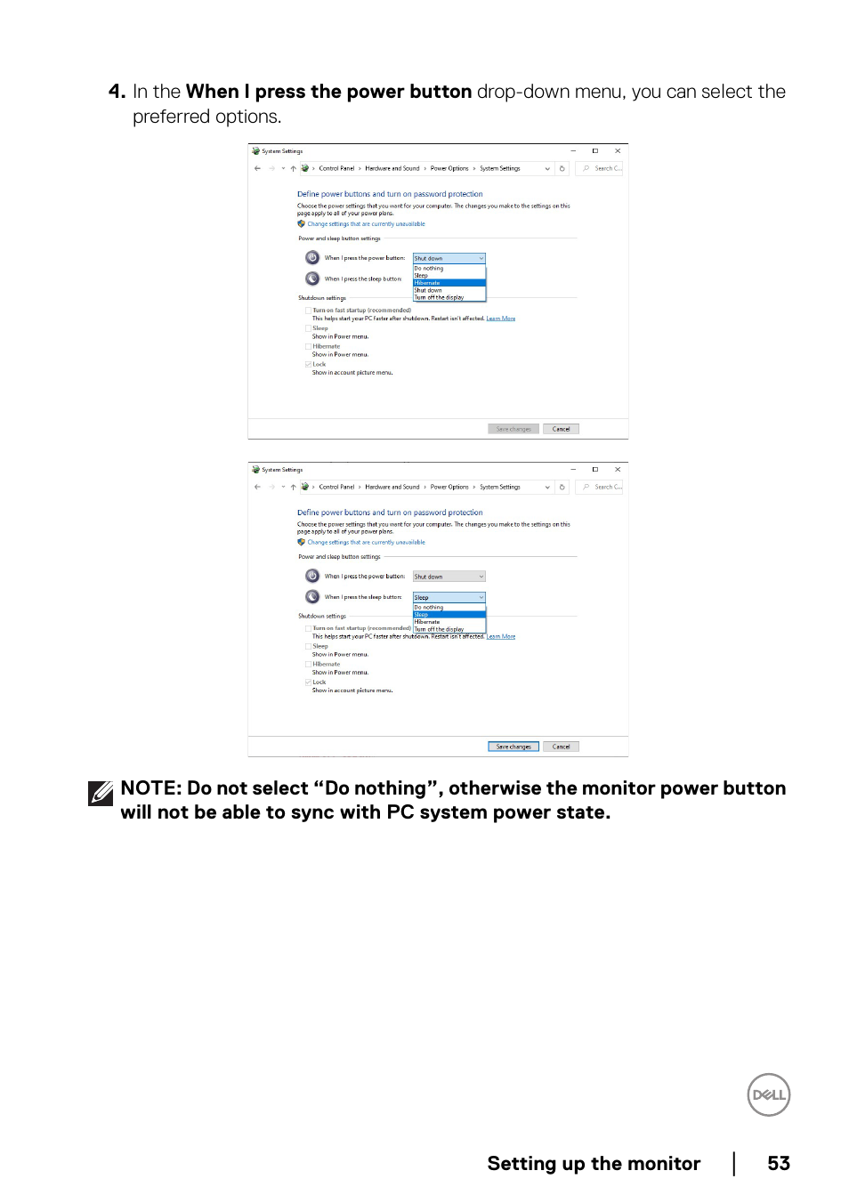 Dell UltraSharp 49 U4924DW 49" WQHD Ultrawide Curved Monitor User Manual | Page 53 / 103