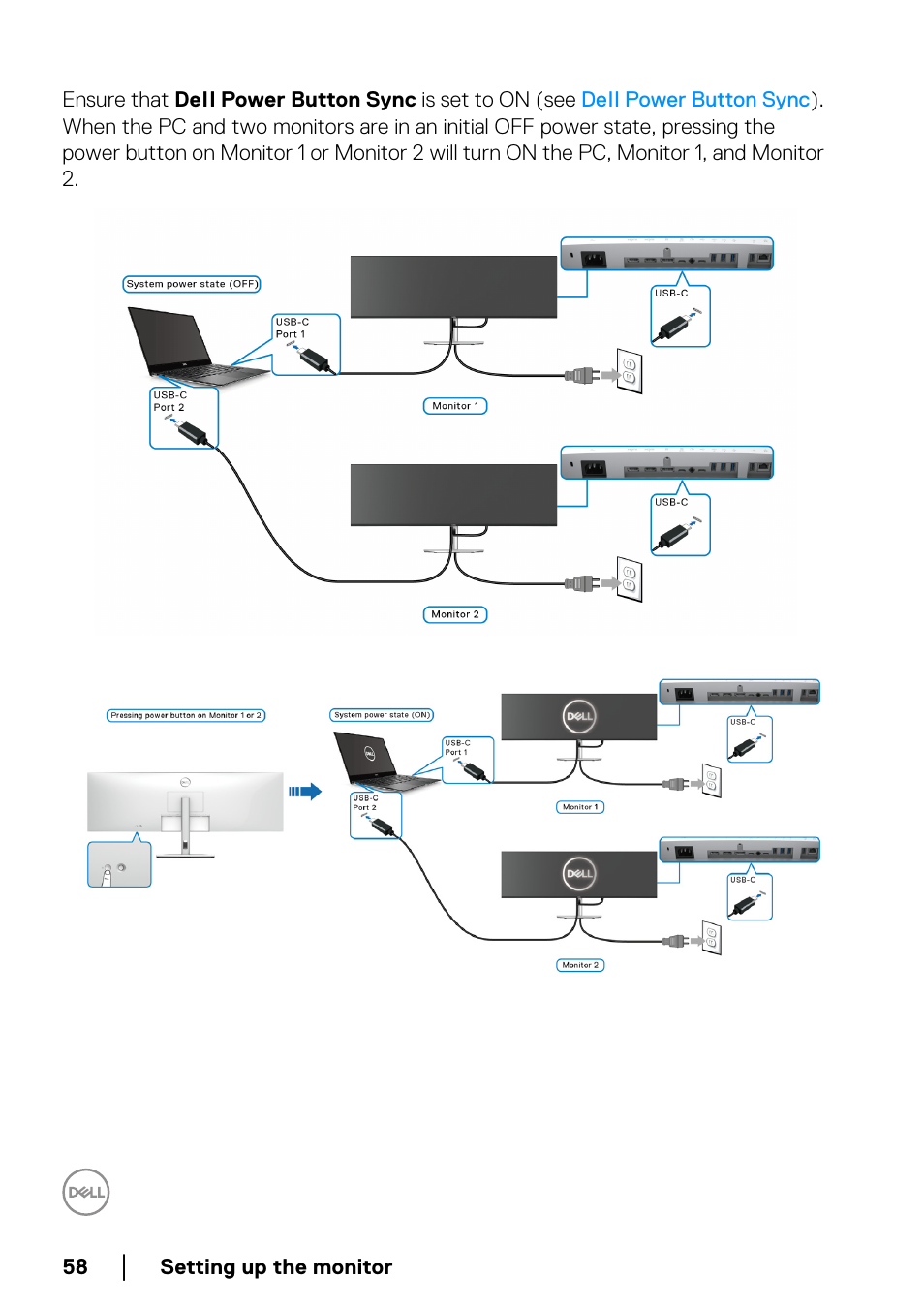 Dell UltraSharp 49 U4924DW 49" WQHD Ultrawide Curved Monitor User Manual | Page 58 / 103